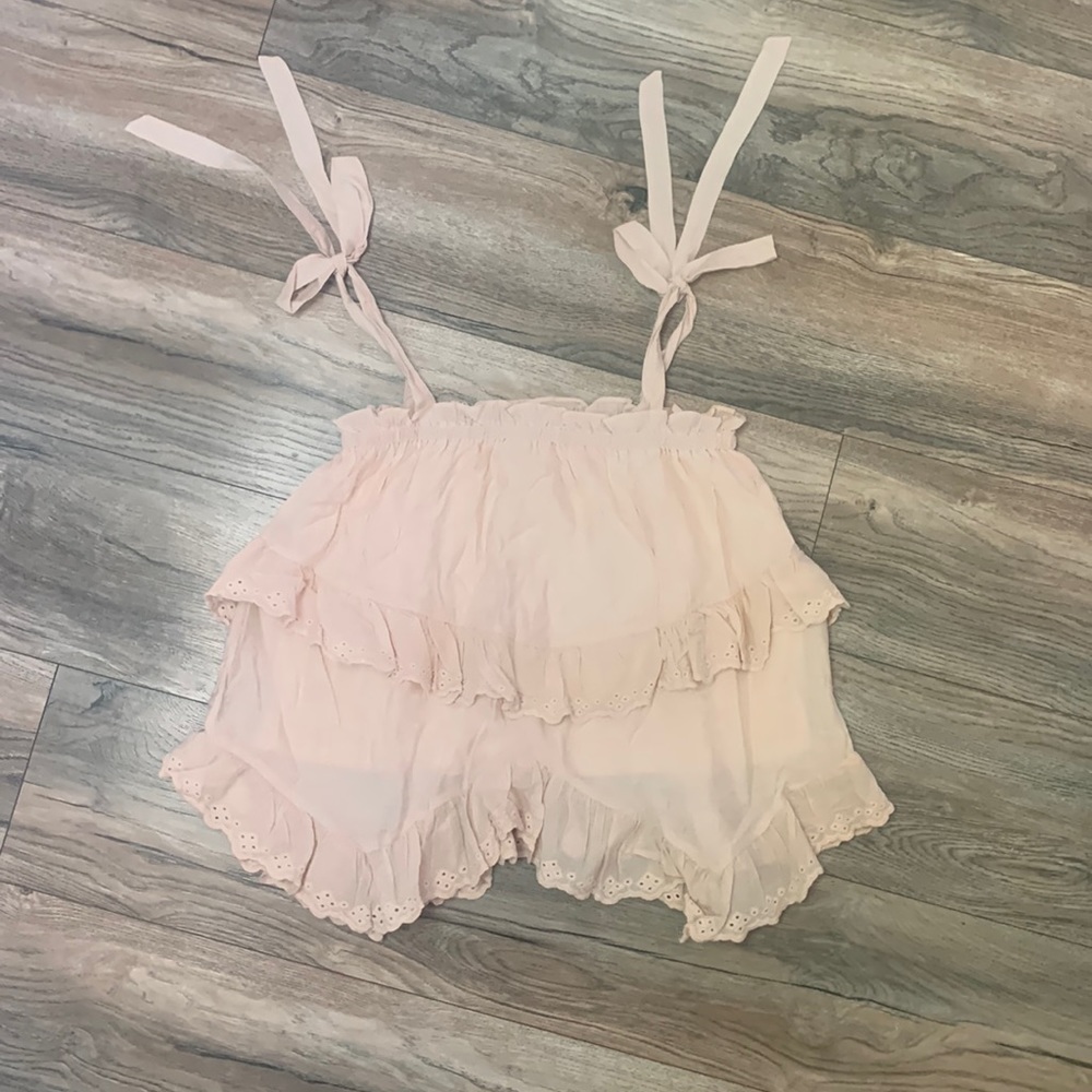 Babydoll Cream Size Medium Tank Top